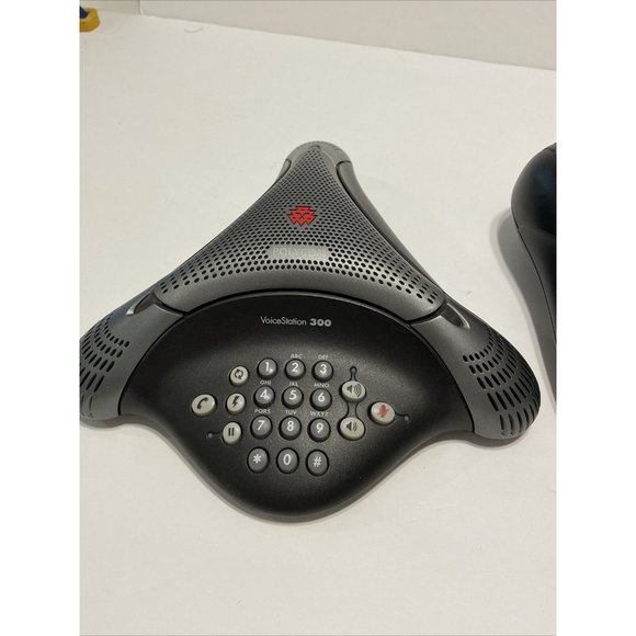 Polycom VoiceStation 300 Conference Phone  w/ Wall Module & Cable 2201-17910-001 - Picture 2 of 6